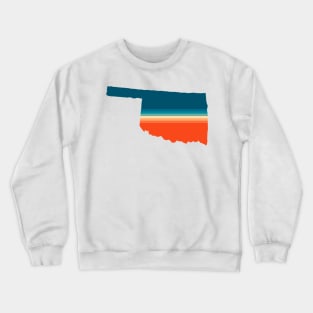 Oklahoma State Retro Map Crewneck Sweatshirt